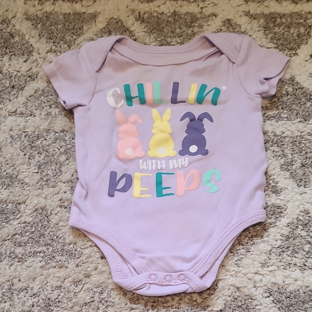 15 for $10 - Monkey Bars Girls 3-6m Purple "Chillin' with my Peeps" Onesie